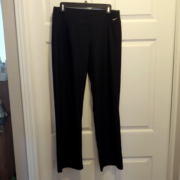 Nike Dri-fit Straight Leg Mid-rise Yoga Pants - Picture 1 of 6